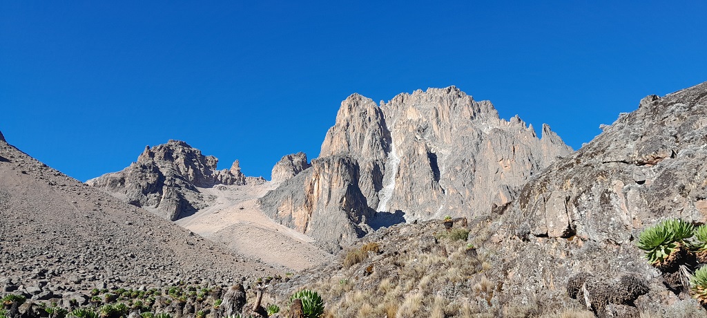 Main Peaks on Mount Kenya