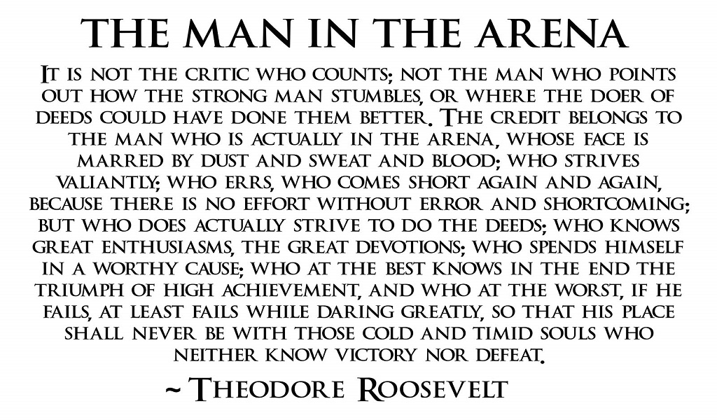 man in the arena
